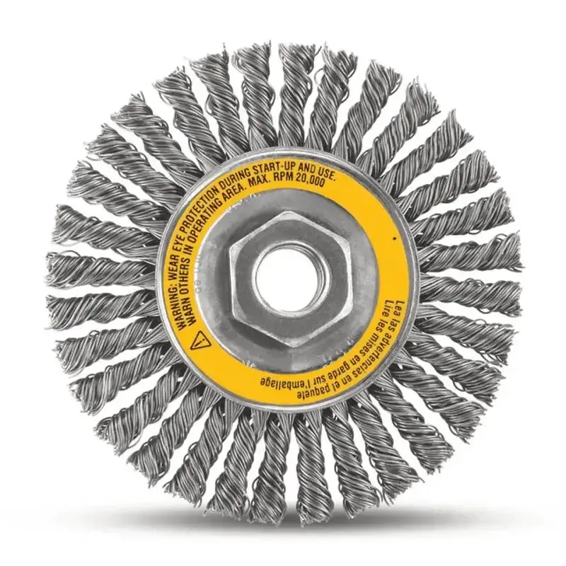 Dewalt 4" Xp Carbon Stringer Wire Wheel – 5/8"-11 Thread 1
