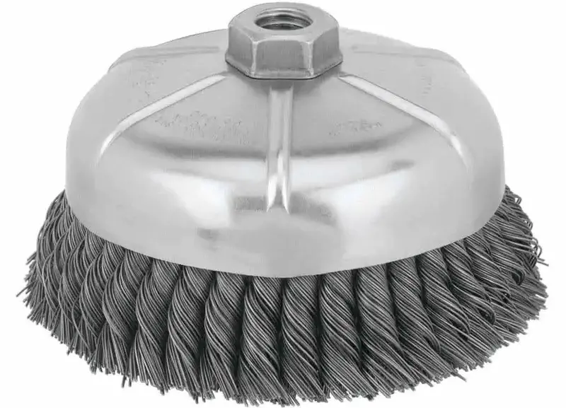 Dewalt 6" Hp Carbon Knot Wire Cup Brush – 5/8"-11 Thread 1