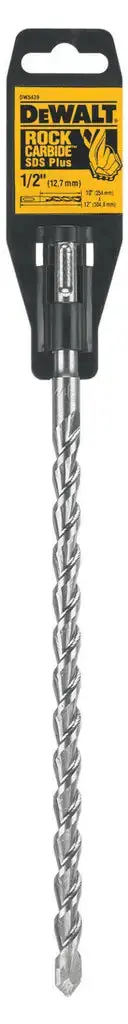Dewalt Rock Carbide Sds Plus 1/2-Inch X 10-Inch X 12-Inch Hammer Drill Bit 1