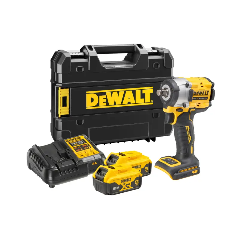 Dewalt Scaffolding Impact Wrench Bundle – 2×5Ah Batteries & Fast Charger 1
