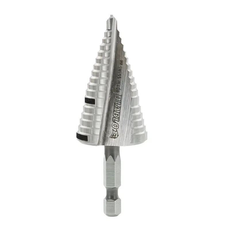 Diablo 7/8" X 1-1/8" 17-Step Impact Drill Bit – Large-Diameter Step Bit 1