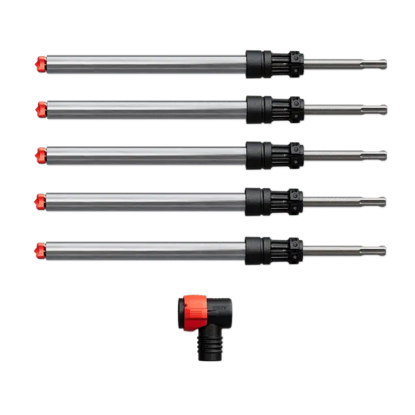 Diablo Amped Rebar Demon Hammer Drill Bit Pack – 3/4" × 14", Sds-Plus, 4-Cutter Full Carbide, Dust Extraction (5-Pack) 1