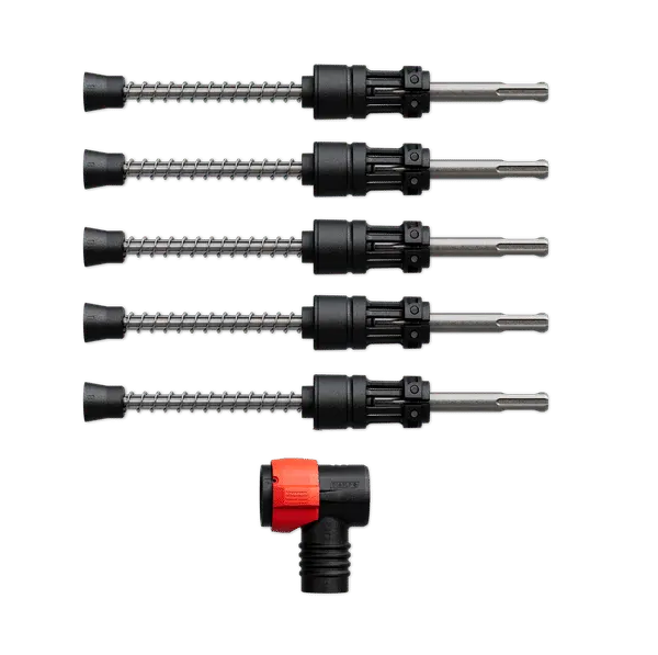 Diablo Amped Rebar Demon Hammer Drill Bit Pack – 5/16" × 9", Sds-Plus, 4-Cutter Full Carbide, Dust Extraction (5-Pack) 1