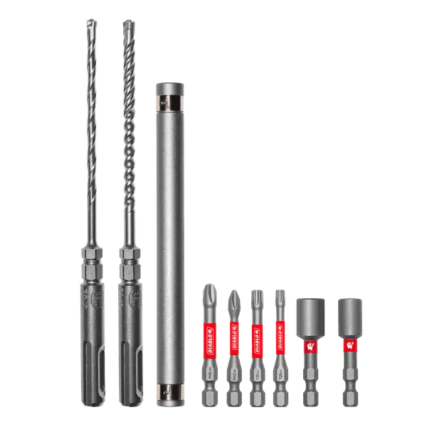 Diablo Concrete Anchor Drive Installation Kit – 9-Piece Set 1
