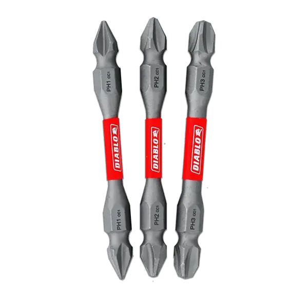 Diablo Ddephv25-S3 2-3/8" Double-Ended Phillips Bits – 3-Piece Set 1