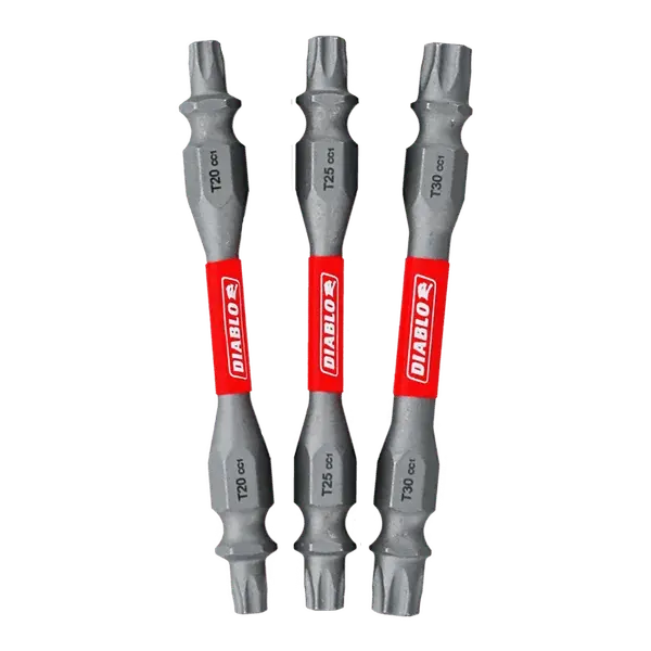 Diablo Ddetv25-S3 2-1/2" Double-Ended Torx Bits – 3-Piece Set 1