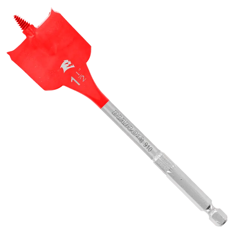 Diablo Dsp2170 Spade Drill Bit – 1-1/2" X 6", Heavy-Duty Wood Boring 1