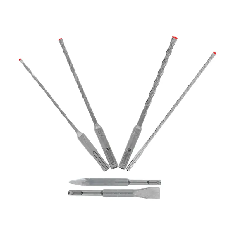 Diablo Sds-Plus Rebar Demon & Chisel Combo Set – 6-Piece, 4-Cutter Carbide Hammer Bits 1