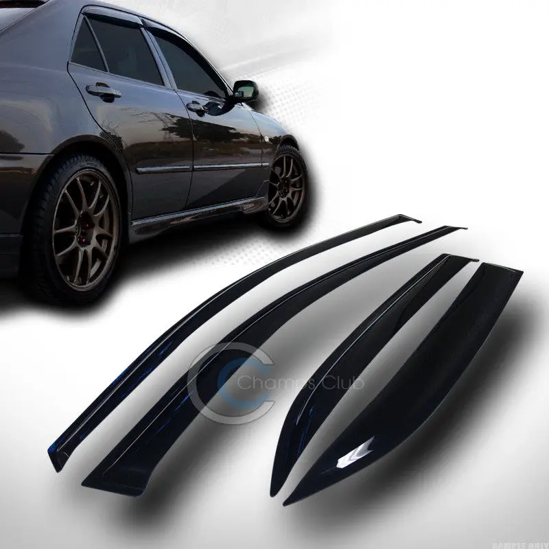 Four-Piece Smoke-Tinted Vent Shade Visors For 2007–2011 Toyota Camry 1