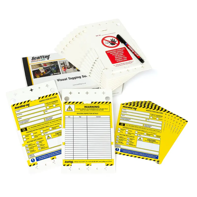 Full Hoarding Tag System – 10 Holders, 10 Inserts, 1 Pen 1