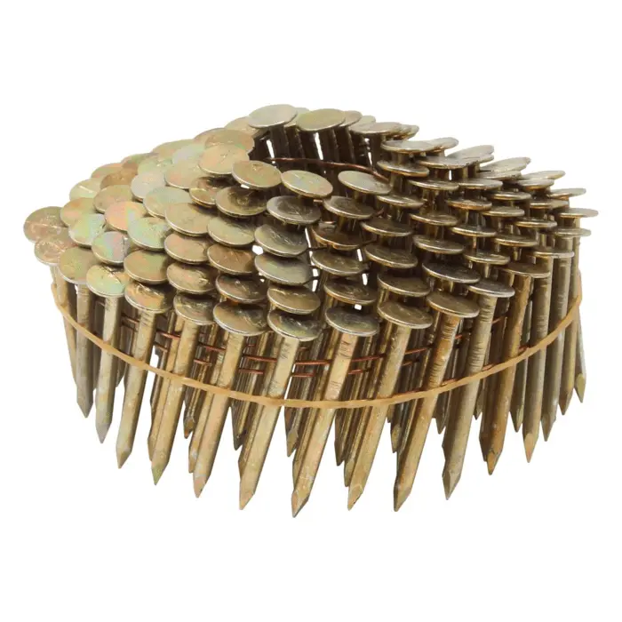 Galvanized 15° Wire Weld Coil Roofing Nails 1