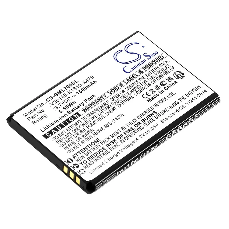 Gigaset Gl7/V30145-K1310-X479 Smartphone Battery – 1500Mah Li-Ion, 3.7V (5.55Wh) 1