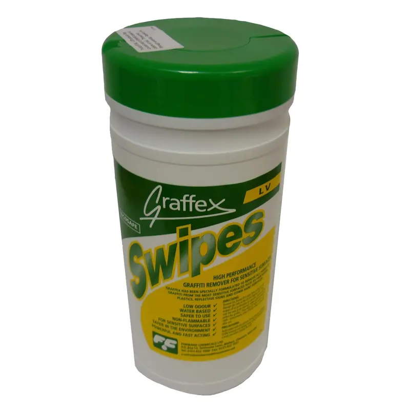 Graffex Professional Graffiti Removal Wipes – 80-Wipe Tub 1