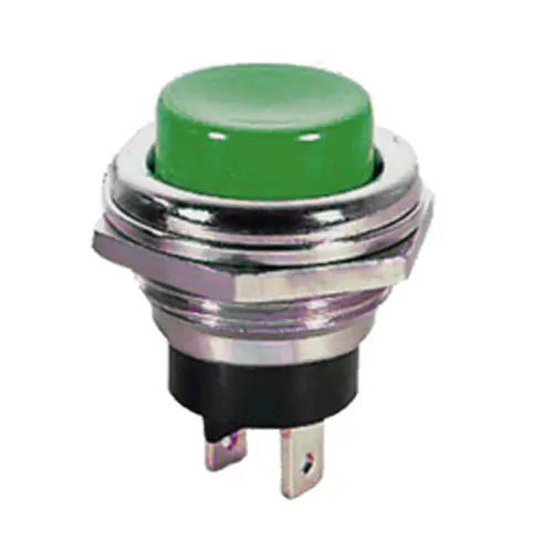 Green Spst Momentary Push Button Switch – Normally Open (No) Configuration 1
