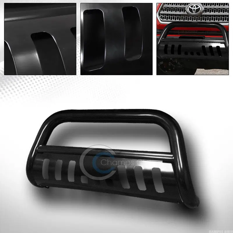 Heavy-Duty Black Bull Bar Brush Guard For 2016–2017 Toyota Tacoma Truck 1