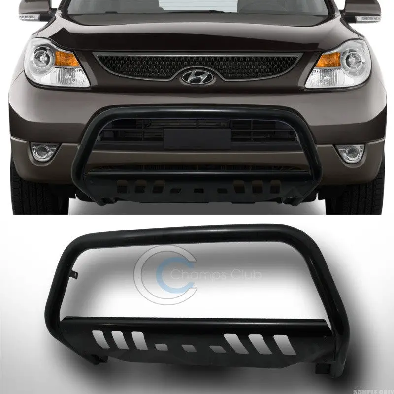 Heavy-Duty Black Bull Bar Push Bumper For 2007–2012 Hyundai Veracruz 1