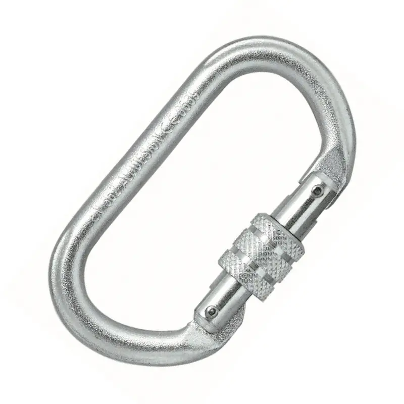 Heavy-Duty Steel Screw-Gate Carabiner – 18Mm Gate Opening 1
