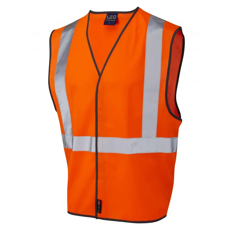 Hi-Vis Orange Railtrack Vest – En Iso 20471 Class 2 1