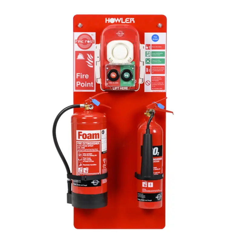 Howler Scaffpost With Built-In Battery-Powered Fire Alarm 4