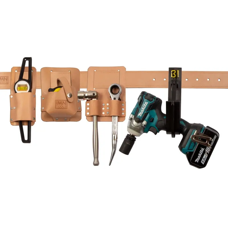 Imn Contractor'S Tool & Belt Set Featuring Makita Impact Wrench – Natural Finish 1