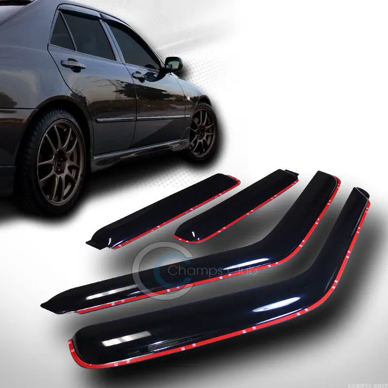 In-Channel Smoke-Tinted Vent Shade Visor For 1995–2001 Chevrolet S-10 Blazer And Gmc Jimmy 1
