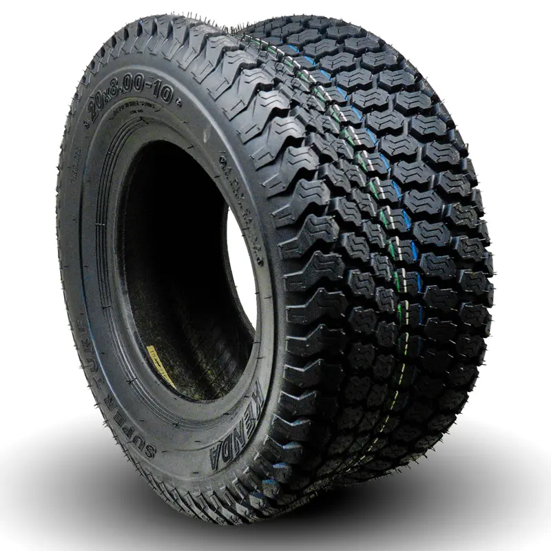 Kenda K500 Super Turf Tire – 20X8.00-10, 4-Ply Rated For Lawn & Garden Equipment 1