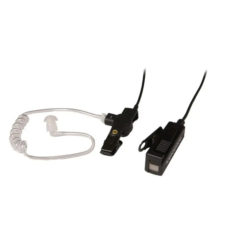 Kenwood Black Two-Wire Palm Mic With Acoustic Tube Earphone 1