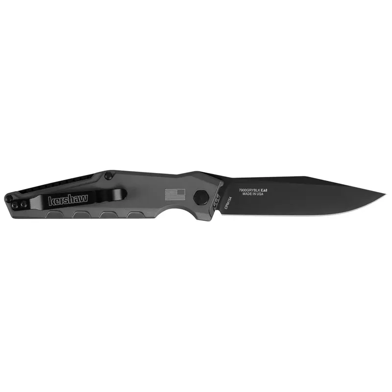 Kershaw Launch 7 Gray-Black Folding Knife – Two-Tone Handle, Edc-Ready (7900Gryblk) 1