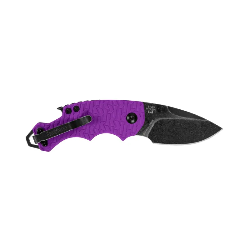Kershaw Shuffle Purple-Blackwash Folding Knife – Rich Purple Scales, Blackwash Blade (8700Purbw) 1