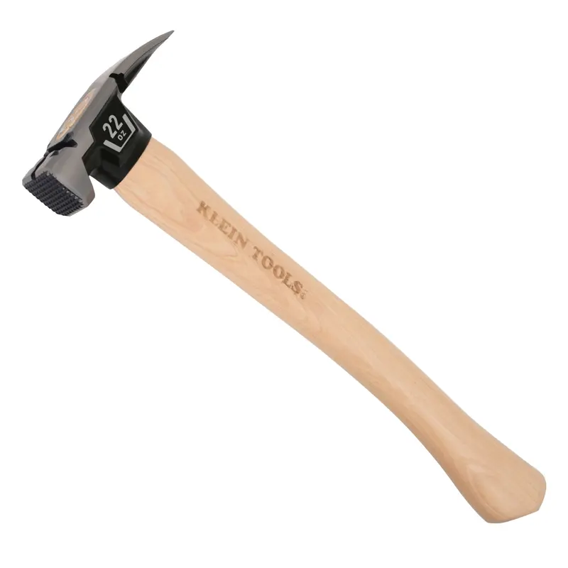 Klein Tools 22-Ounce Milled-Face Hammer With Hickory Handle – Model H80922H 1