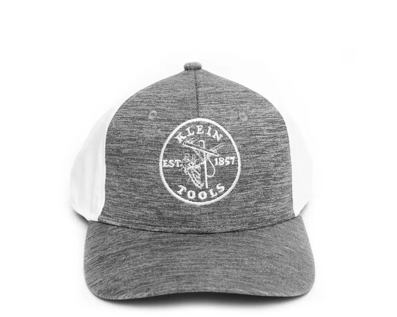 Klein Tools Gray-And-White Structured Hard Hat Compatible Cap 1