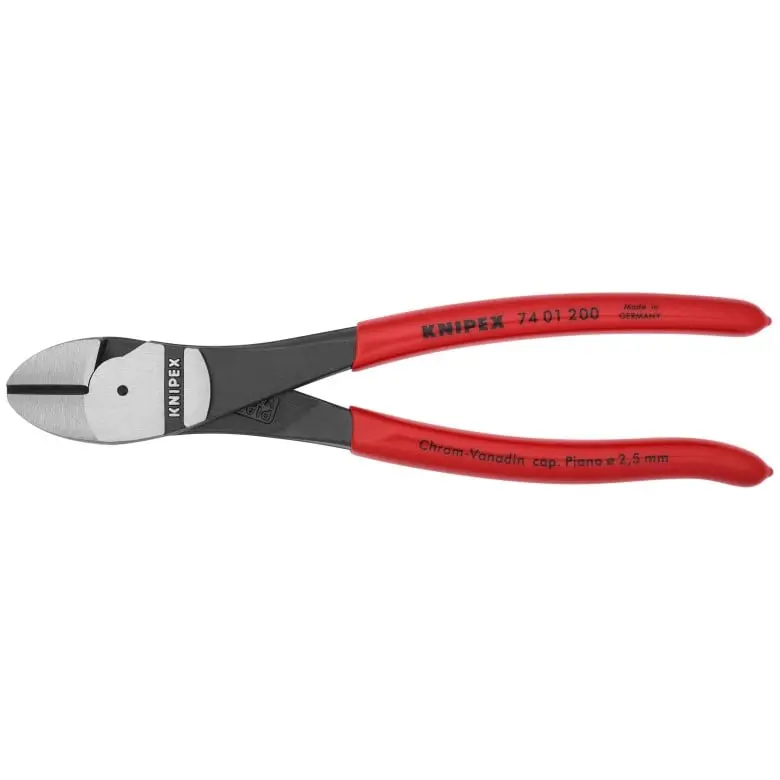 Knipex 8" High-Leverage Diagonal Cutters – Precision Hardened Blades (Model 74 01 200 Sba) 1