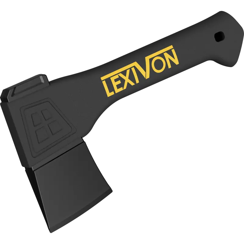 Lexivon V9 Compact Camping Hatchet — 9" All-Purpose Axe With Ergonomic Grip & Sheath (Lx-V9) 1