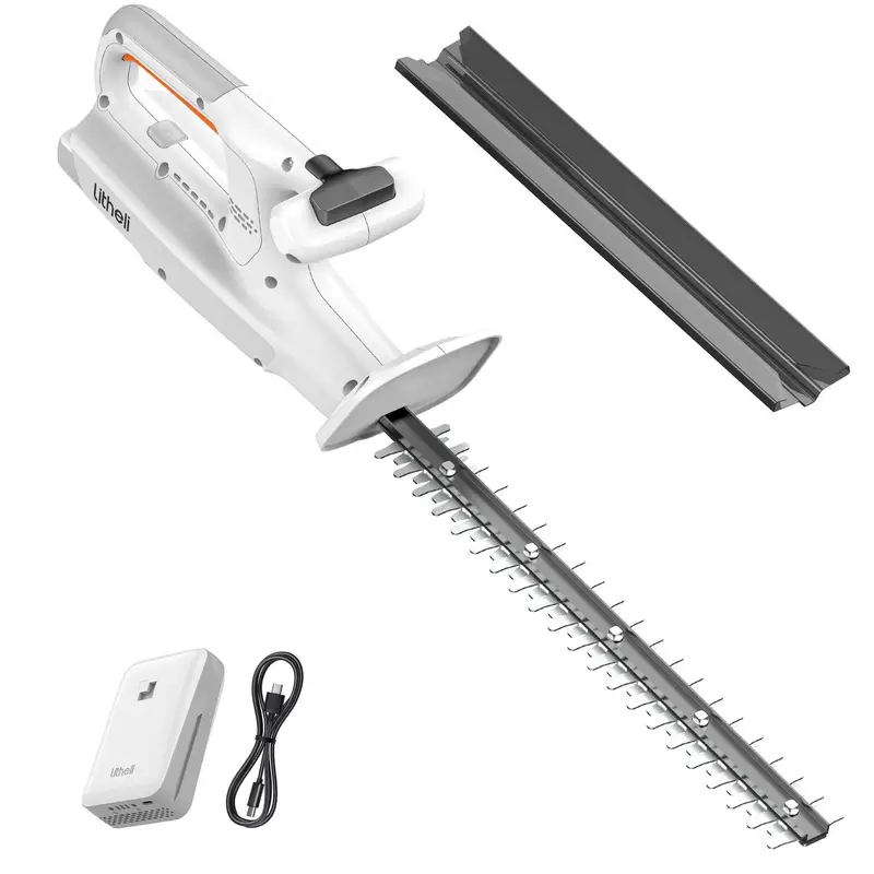 Litheli 20V 16-Inch Cordless Hedge Trimmer – Lightweight Electric Pruner With 2.5Ah Battery For Shrubs & Hedges 1