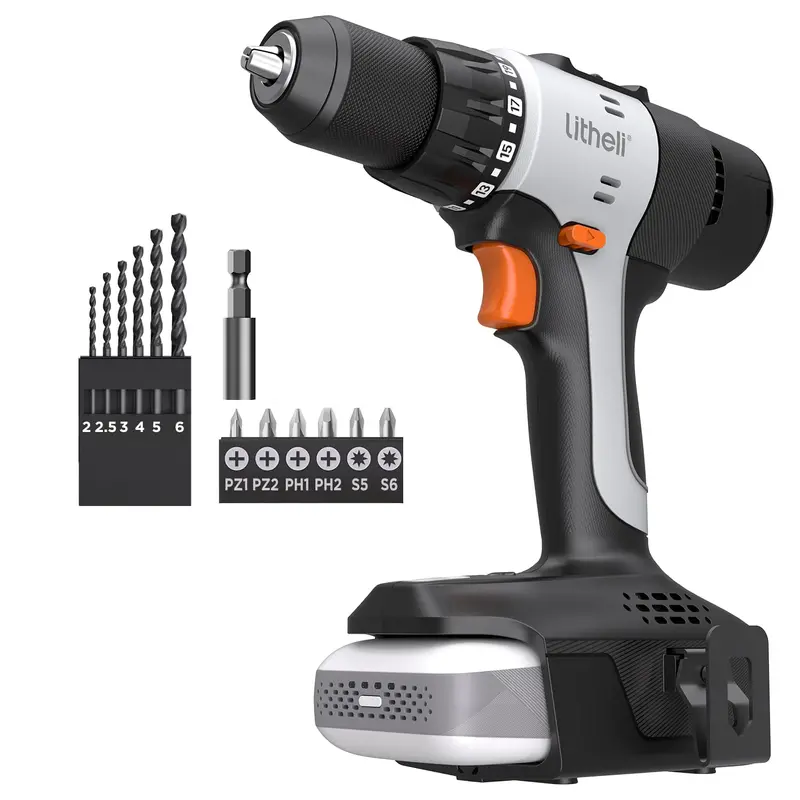 Litheli U20 20V Cordless Drill Driver – Includes 2.0Se Battery Option For Extended Runtime 1