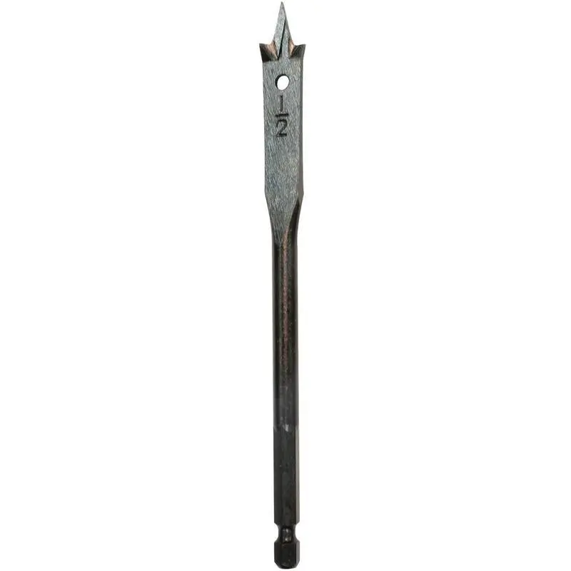 Makita 1/2" X 6-1/8" Spade Bit – Versatile Flat Drill For General Construction Use (714158-A) 1