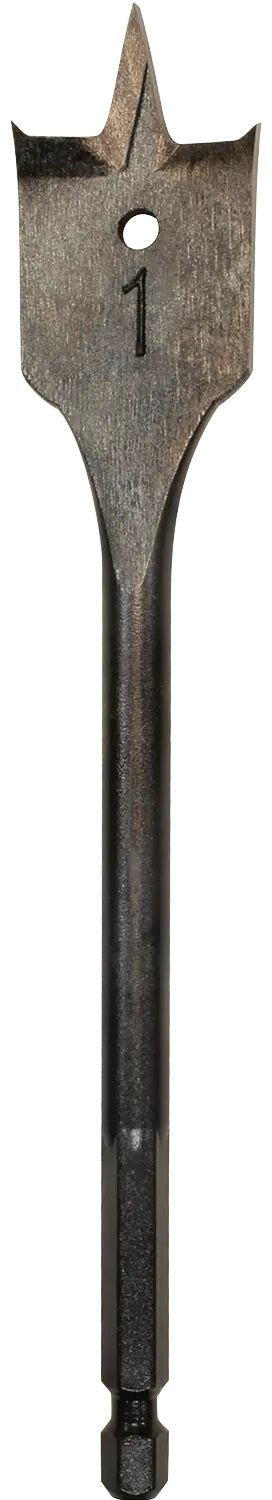 Makita 1" X 6-1/8" Spade Bit – High-Capacity Flat Drill For Structural Woodwork (714166-A) 1