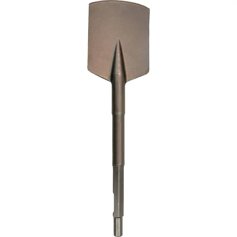 Makita 4-1/2" X 17" Clay Spade Chisel – Spline Or 3/4" Hex Shank 1
