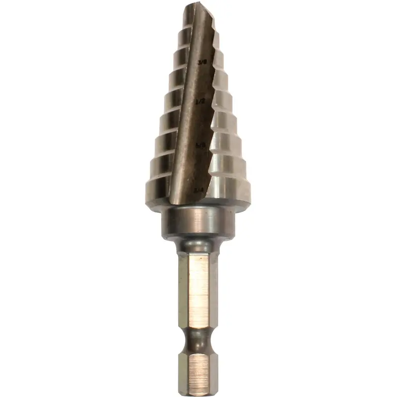 Makita 711493-A Hss Step Drill Bit — 1/4" To 3/4", 1/4" Hex Shank 1