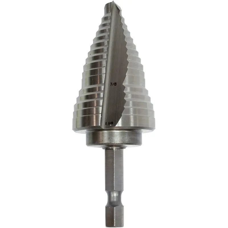 Makita 711494-A Hss Step Drill Bit — 1/4" To 1-1/8", Hex Shank 1