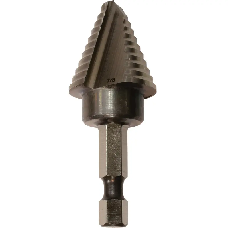 Makita 711496-A Hss Step Drill Bit — 1/4" To 7/8", 1/4" Hex Shank 1