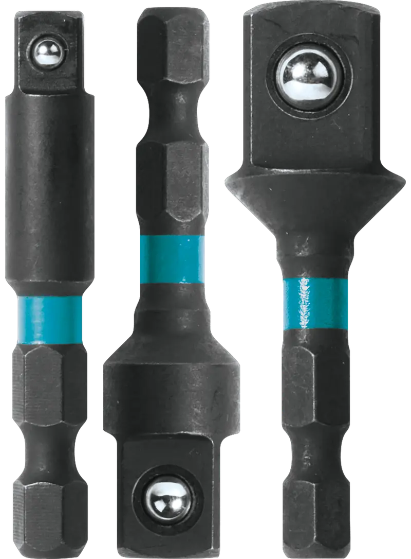 Makita A-97673 Impactx 3-Piece 2" Socket Adapter Set For Impact Drivers 1