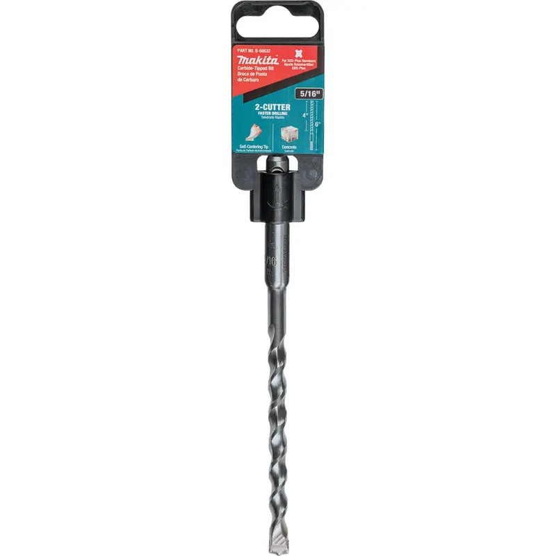 Makita B-60632 5/16-Inch X 6-Inch Sds-Plus Rotary Hammer Bit – Dual-Cutter Design 1
