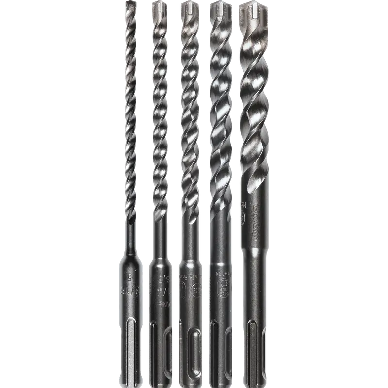 Makita B-61298 Sds-Plus Bit Set — 5-Piece, Triple-Cutter, Multi-Size Assortment 1