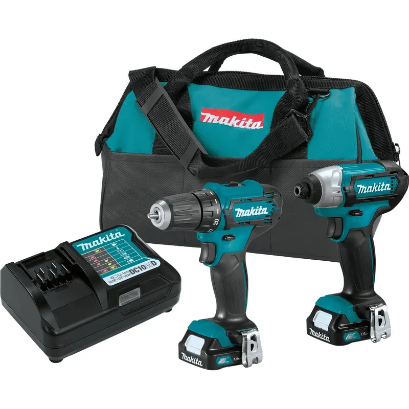 Makita Ct232-R 12V Max Cxt® 2-Piece Cordless Combo Kit – Includes Drill & Impact Driver, 1.5Ah Batteries (Factory-Reconditioned) 1