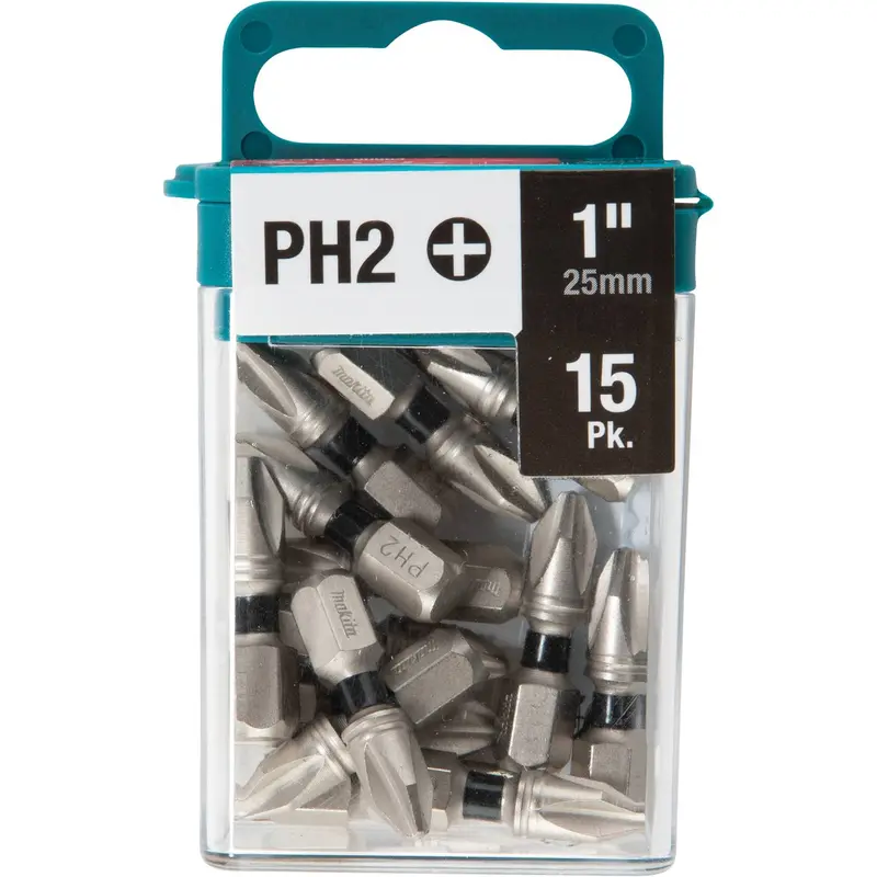 Makita E-00664 Impact Xps #2 Phillips 1-Inch Insert Bit Pack (15-Pack) 1