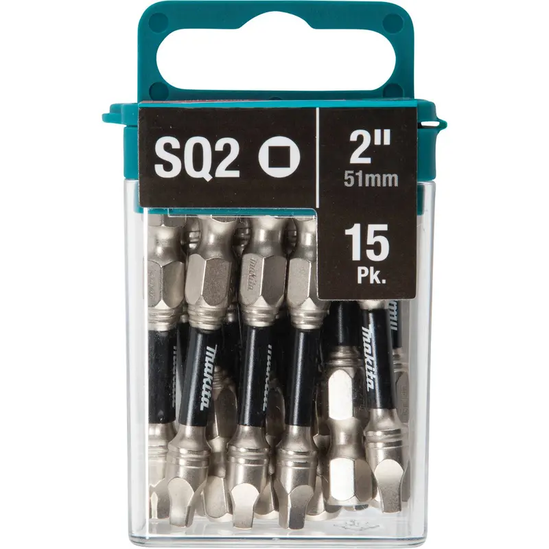 Makita E-01052 Impact Xps #2 Square 2" Power Bit (15-Pack) 1