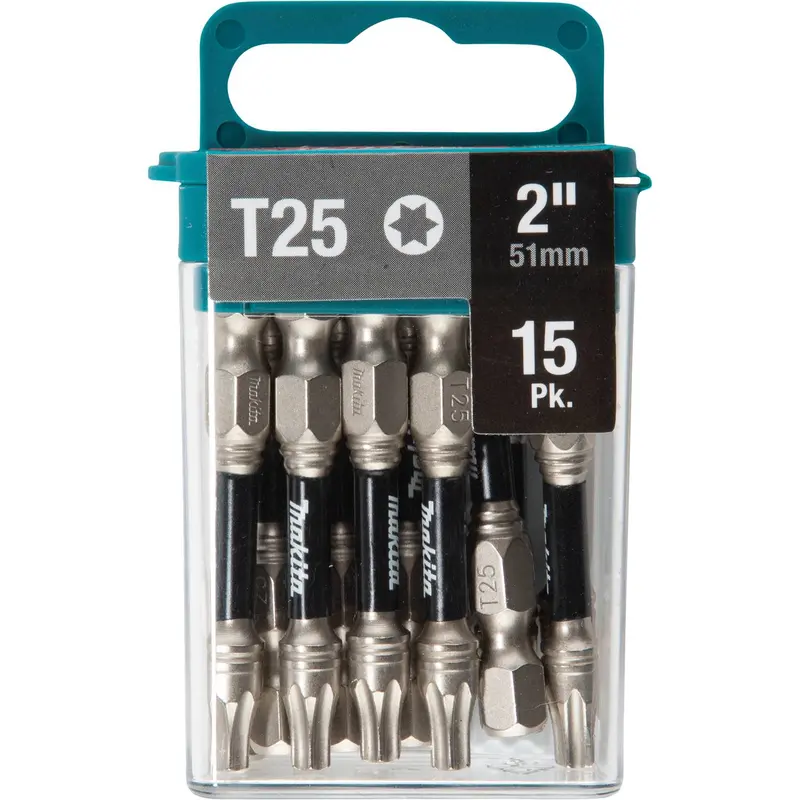 Makita E-01074 Impact Xps T25 Torx 2" Power Bit (15-Pack) 1