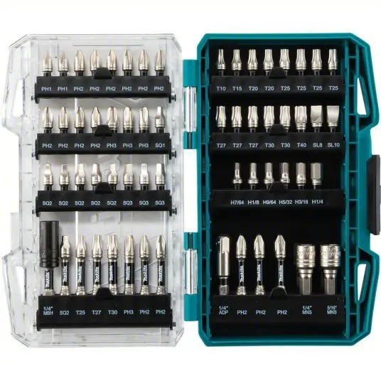 Makita E-01644 Impact Xps 60-Piece Heavy-Duty Impact Bit Set 1