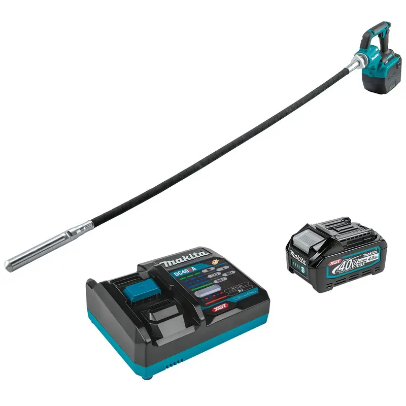 Makita Grv01M1 40V Max Xgt 5.6-Foot Concrete Vibrator Kit With 1-1/4-Inch Head 1